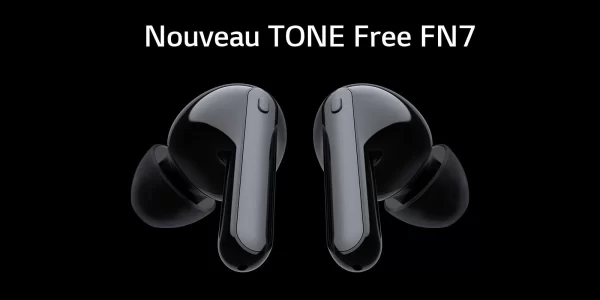 LG TONE Free HBS-FN7 | Bluetooth True Wireless | Réduction de bruit active (ANC) | Technologie UVNano LED | IPX4 - HBS-FN7.ABASWH