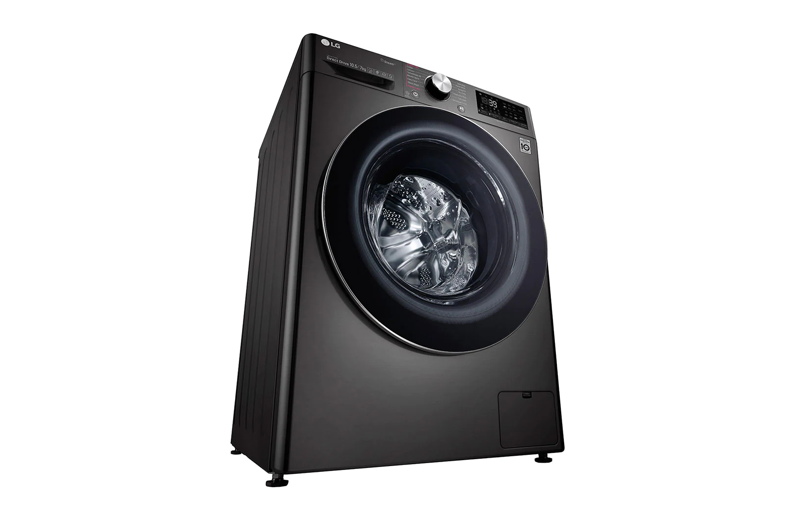 Lave-linge et Sèche-linge LG, 10,5 / 7 Kg, Capacité plus grande, AI DD, Steam