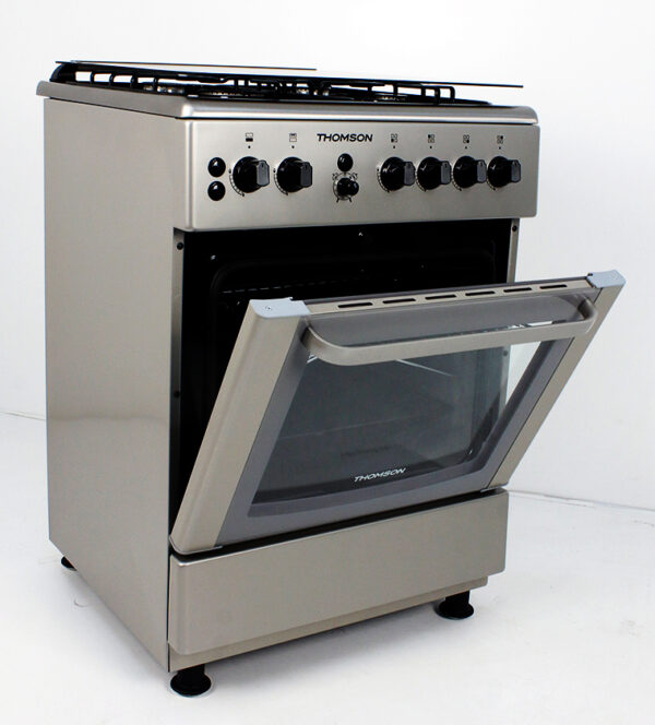 Cuisinière Thomson 4 Feux Ventilée/Catalysée Gaz-Elect Inox