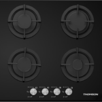 Plaque chauffante 75*60 cm, grille émaillée | alfa | verre trempé noir