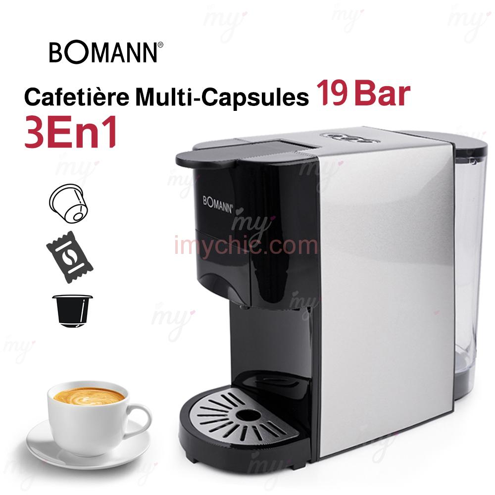 Cafetière Expresso Multi-Capsules 3En1 1450W 19 Bar BOMANN