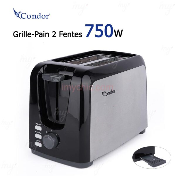 GRILLE PAIN CONDOR 750W - SILVER