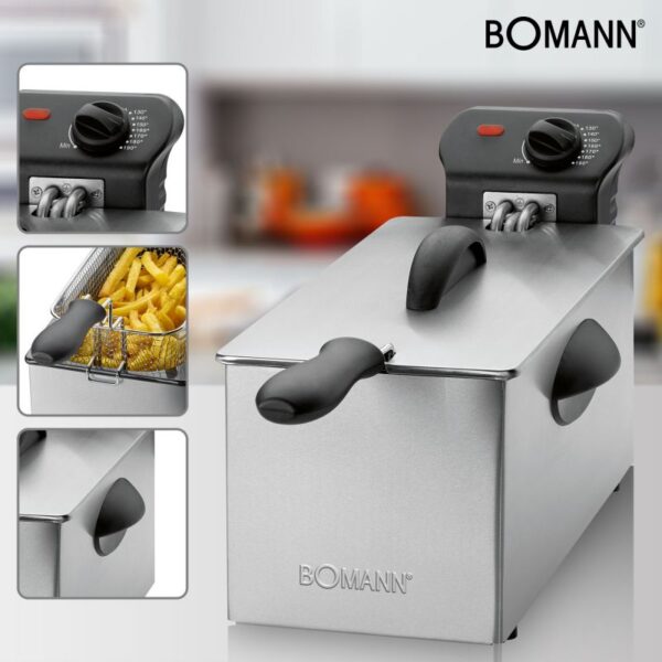 FRITEUSE INOX BOMANN 3L - 2000W