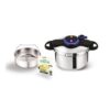 Cocotte minute Seb ClipsoMinut' P4624825 avec un livre de recettes 7,5L Argent et Noir