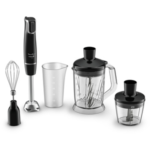 PIED MIXEUR INFINY FORCE PRO METAL FOOT 1200W 4 LAMES - MOULINEX