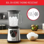 BLENDER PERFECTMIX+ 1200W 6LAMES INOX/GRIS FONCE - MOULINEX